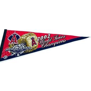 MLB Los Angeles Angels 2002 Champions Logo Pennant Vintage Major League Baseball